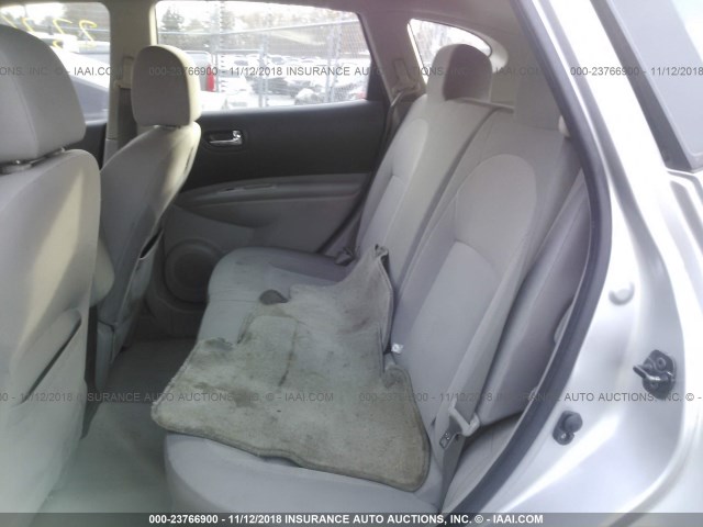 JN8AS5MV0BW662618 - 2011 NISSAN ROGUE S/SV/KROM SILVER photo 8