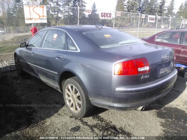 WAUML44E54N000782 - 2004 AUDI A8 L QUATTRO Dark Blue photo 3