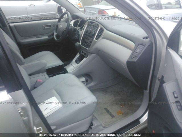 JTEEW21A160030491 - 2006 TOYOTA HIGHLANDER HYBRID SILVER photo 5