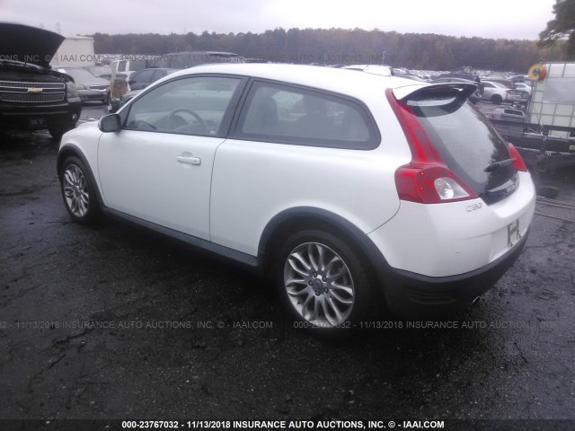 YV1MK672X82049058 - 2008 VOLVO C30 T5 WHITE photo 3