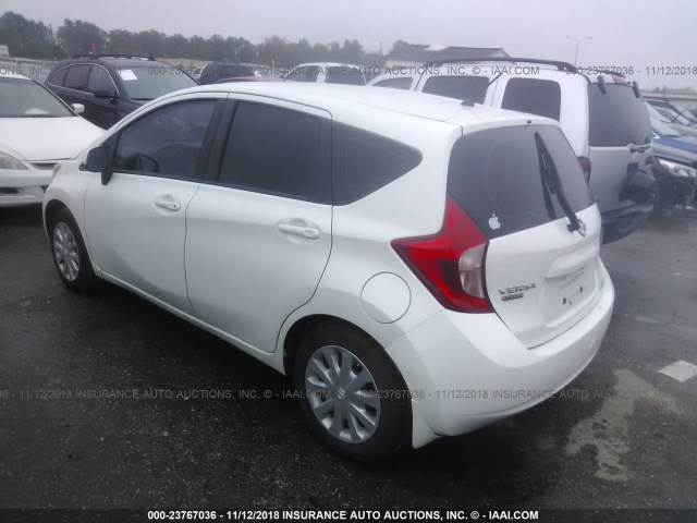 3N1CE2CP7EL418426 - 2014 NISSAN VERSA NOTE S/S PLUS/SV/SL WHITE photo 3