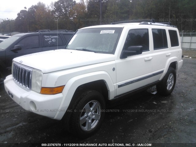 1J8HG58P17C591499 - 2007 JEEP COMMANDER LIMITED WHITE photo 2