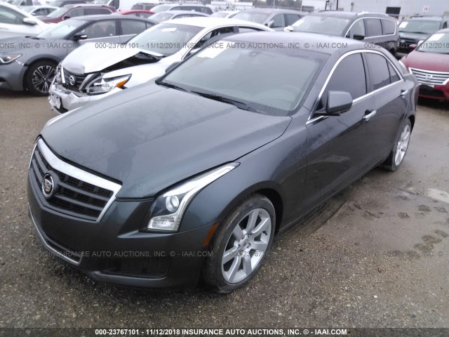 1G6AA5RA8D0145712 - 2013 CADILLAC ATS BLUE photo 2