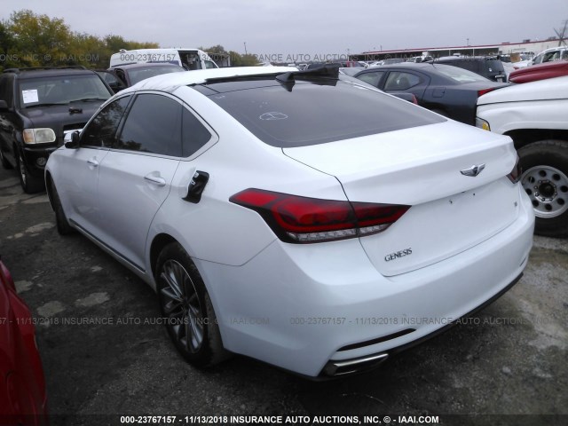 KMHGN4JE9FU065962 - 2015 HYUNDAI GENESIS 3.8L WHITE photo 3