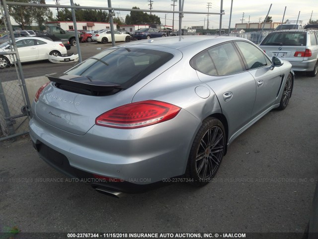 WP0AA2A75GL003364 - 2016 PORSCHE PANAMERA 2/4 SILVER photo 4