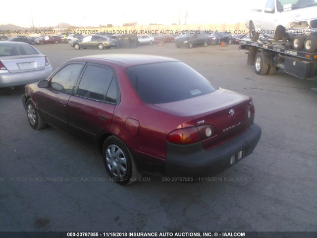 1NXBR12E71Z496210 - 2001 TOYOTA COROLLA CE/LE/S MAROON photo 3