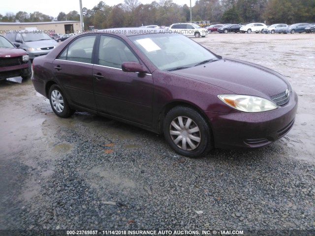 4T1BE32K22U015584 - 2002 TOYOTA CAMRY LE/XLE/SE MAROON photo 1
