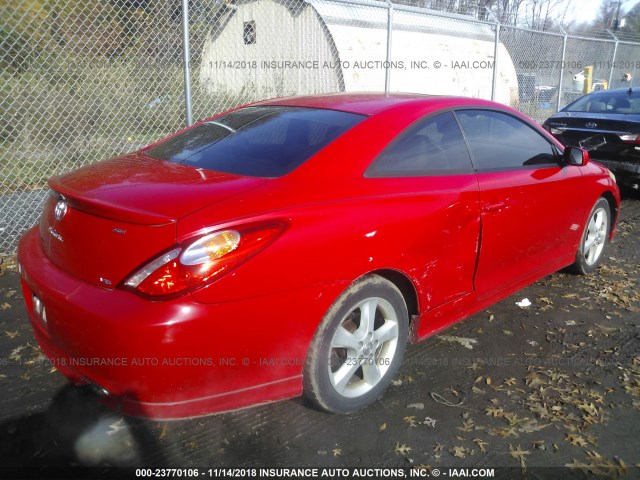 4T1CA38P36U102886 - 2006 TOYOTA CAMRY SOLARA SE/SLE წითელი ფოტო 4