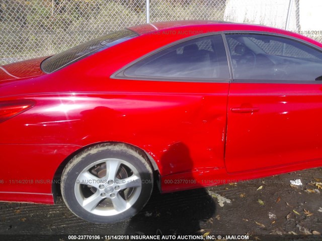 4T1CA38P36U102886 - 2006 TOYOTA CAMRY SOLARA SE/SLE წითელი ფოტო 6