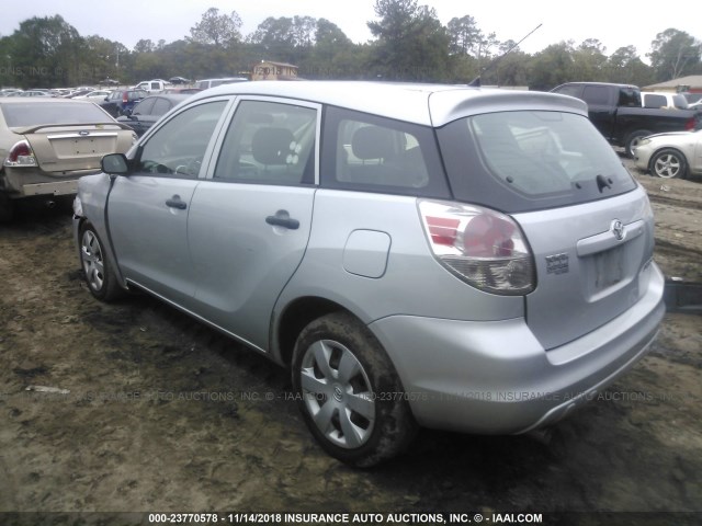 2T1KR32E05C417656 - 2005 TOYOTA COROLLA MATRIX XR SILVER photo 3