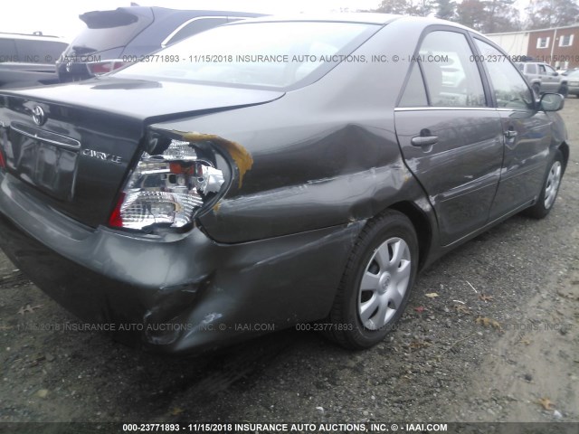 4T1BE32K24U900175 - 2004 TOYOTA CAMRY LE/XLE/SE GRAY photo 6