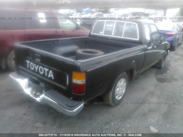 JT4RN93P4N5066521 - 1992 TOYOTA PICKUP 1/2 TON EXTRA LONG WHEELBASE DLX BLACK photo 4