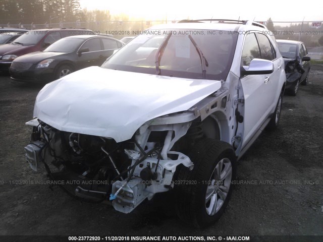 2GNFLGEK0D6222935 - 2013 CHEVROLET EQUINOX LTZ WHITE photo 2