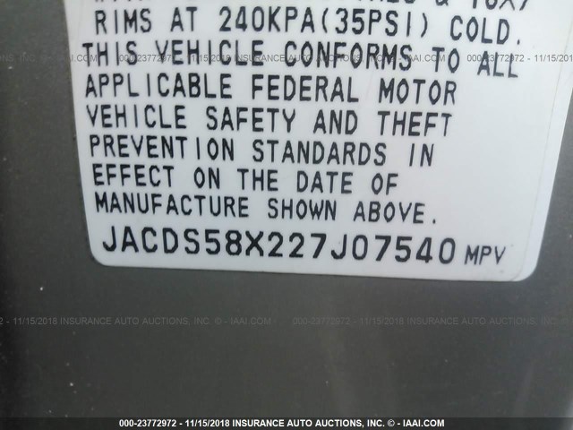 JACDS58X227J07540 - 2002 ISUZU TROOPER S/LS/LIMITED 金色 照片 9