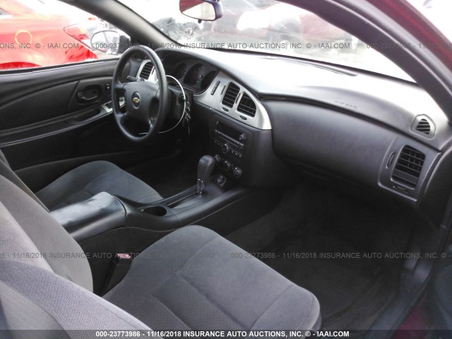 2G1WJ15K969182845 - 2006 CHEVROLET MONTE CARLO LS Tünd qırmızı foto 5