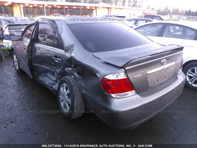 JTDBE30K863045806 - 2006 TOYOTA CAMRY LE/XLE Сұр фото 3