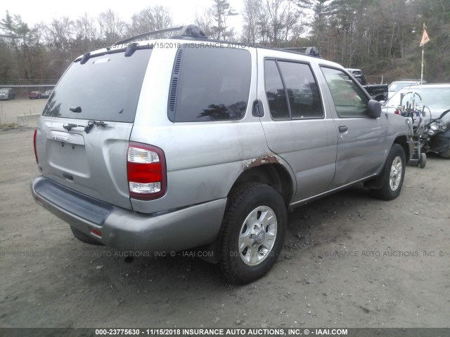 JN8AR07Y2XW352000 - 1999 NISSAN PATHFINDER LE/SE/XE GRAY photo 4