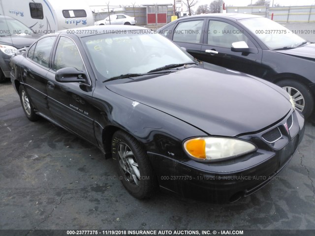 1G2NF52E21M583115 - 2001 PONTIAC GRAND AM SE1 BLACK photo 1