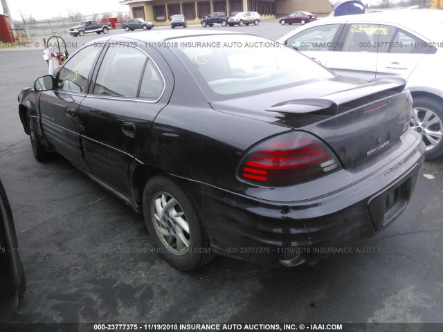 1G2NF52E21M583115 - 2001 PONTIAC GRAND AM SE1 BLACK photo 3