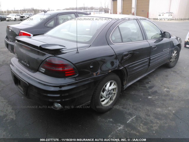 1G2NF52E21M583115 - 2001 PONTIAC GRAND AM SE1 BLACK photo 4