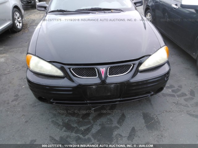 1G2NF52E21M583115 - 2001 PONTIAC GRAND AM SE1 BLACK photo 6