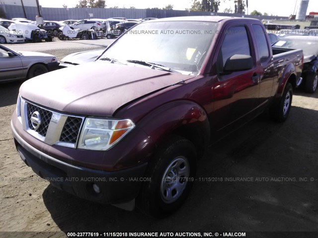 1N6BD06T97C418853 - 2007 NISSAN FRONTIER KING CAB XE RED photo 2