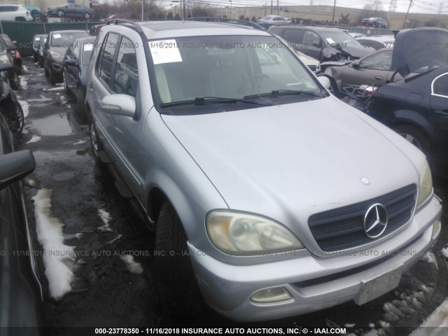 4JGAB54E02A367944 - 2002 MERCEDES-BENZ ML 320 SILVER photo 1