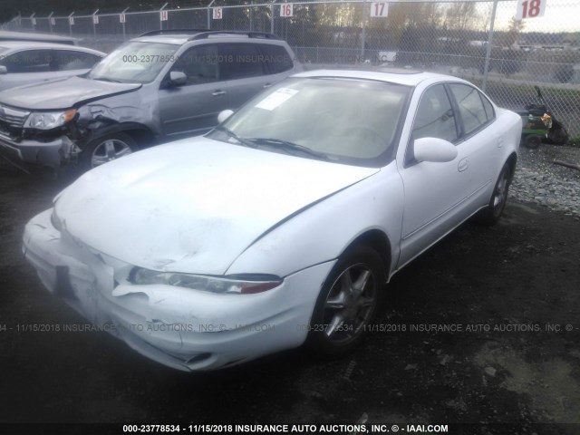 1G3NF52E7XC402326 - 1999 OLDSMOBILE ALERO GLS WHITE photo 2