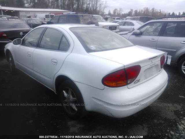 1G3NF52E7XC402326 - 1999 OLDSMOBILE ALERO GLS 白色 照片 3