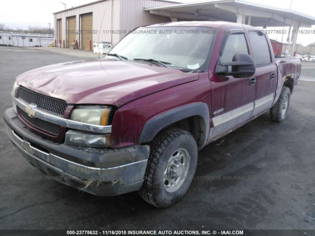 1GCGK23UX4F165317 - 2004 CHEVROLET SILVERADO K2500 RED photo 2