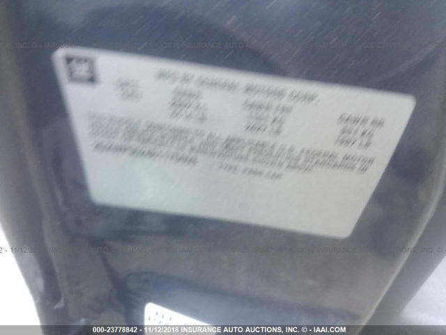 2G2WP552481175093 - 2008 PONTIAC GRAND PRIX შავი ფოტო 9