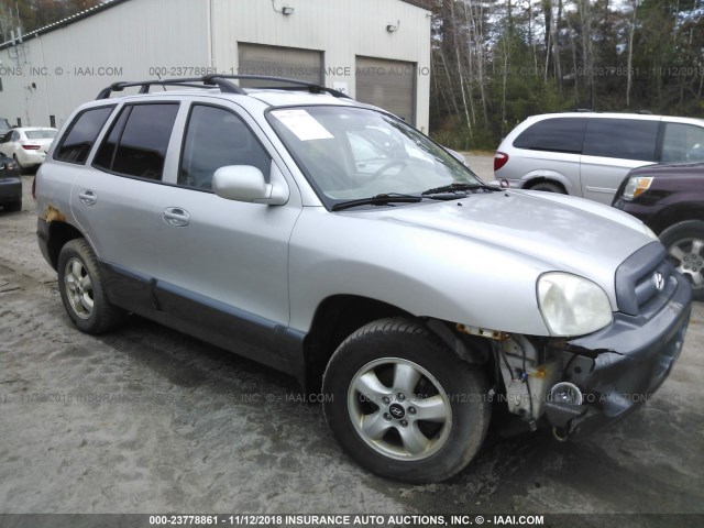 KM8SC73D45U890604 - 2005 HYUNDAI SANTA FE GLS/LX SILVER photo 1