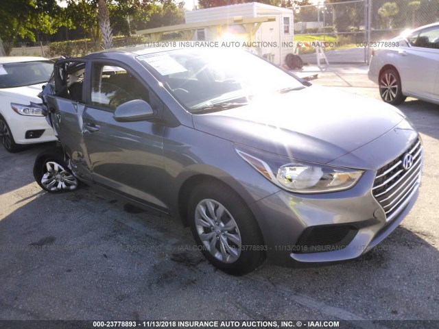 3KPC24A36KE050855 - 2019 HYUNDAI ACCENT SE/SEL GRAY photo 1