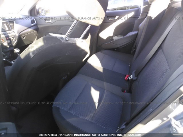 3KPC24A36KE050855 - 2019 HYUNDAI ACCENT SE/SEL GRAY photo 8