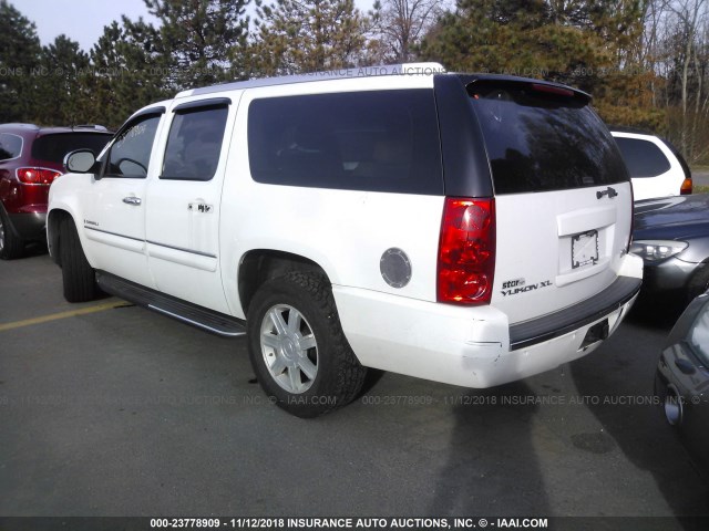 1GKFK66837J203770 - 2007 GMC YUKON XL DENALI WHITE photo 3