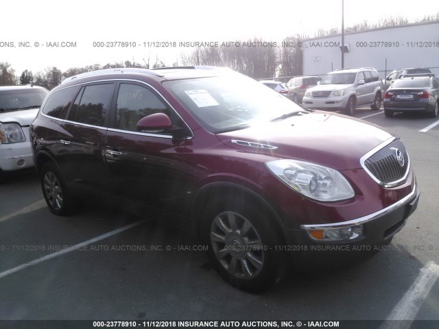 5GAKVCED1CJ275190 - 2012 BUICK ENCLAVE RED photo 1