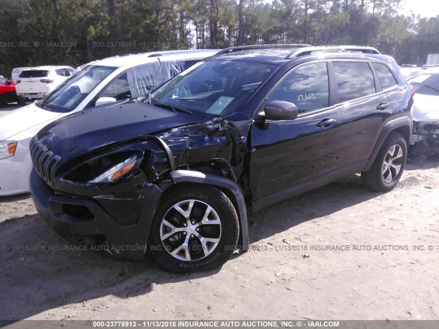 1C4PJMBB6JD567003 - 2018 JEEP CHEROKEE TRAILHAWK 黑色 照片 2