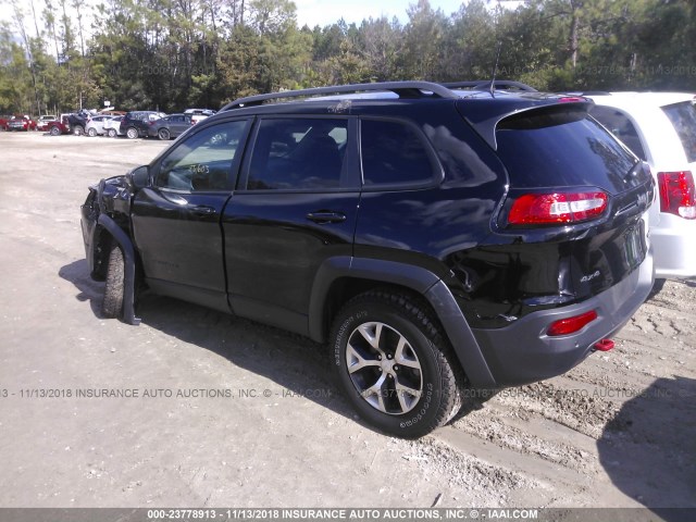 1C4PJMBB6JD567003 - 2018 JEEP CHEROKEE TRAILHAWK 黑色 照片 3