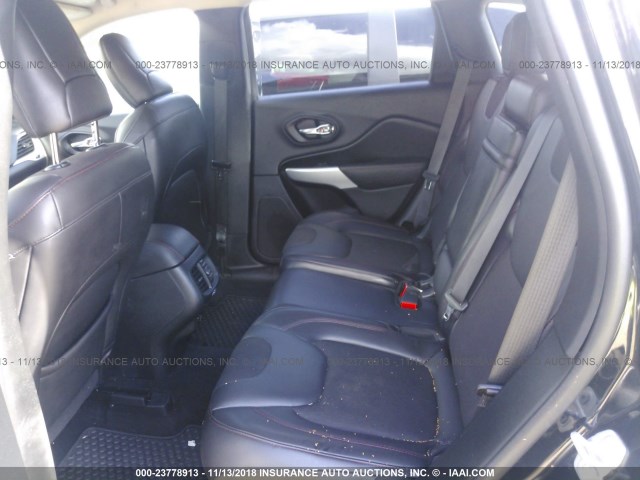 1C4PJMBB6JD567003 - 2018 JEEP CHEROKEE TRAILHAWK 黑色 照片 8