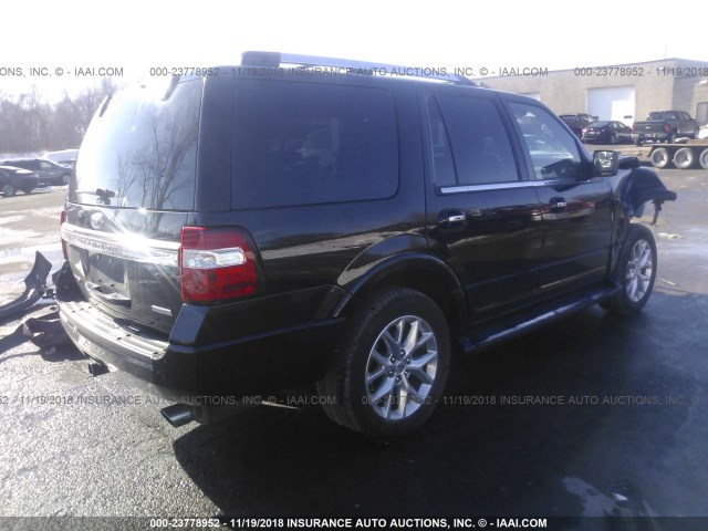 1FMJU2AT5HEA60766 - 2017 FORD EXPEDITION LIMITED BLACK photo 4