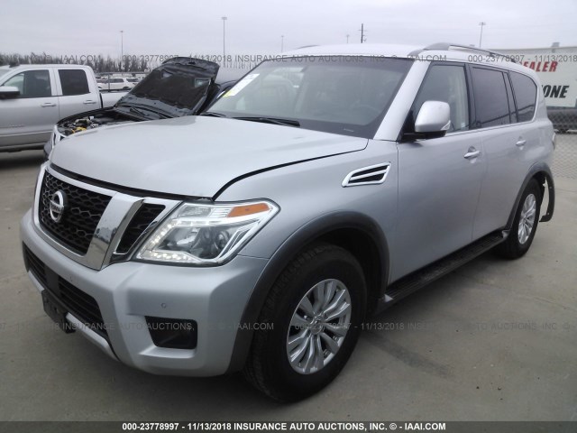 JN8AY2NC5H9508780 - 2017 NISSAN ARMADA SV/SL/PLATINUM SILVER photo 2