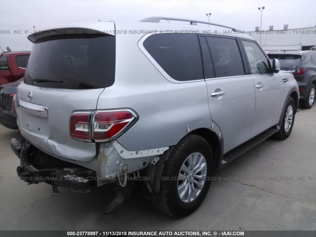 JN8AY2NC5H9508780 - 2017 NISSAN ARMADA SV/SL/PLATINUM SILVER photo 4