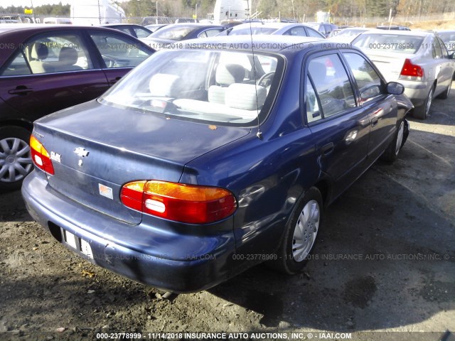 1Y1SK5483WZ412087 - 1998 CHEVROLET GEO PRIZM LSI BLUE photo 4