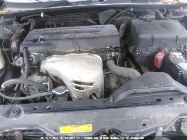 4T1BE32K02U523617 - 2002 TOYOTA CAMRY LE/XLE/SE BROWN photo 10