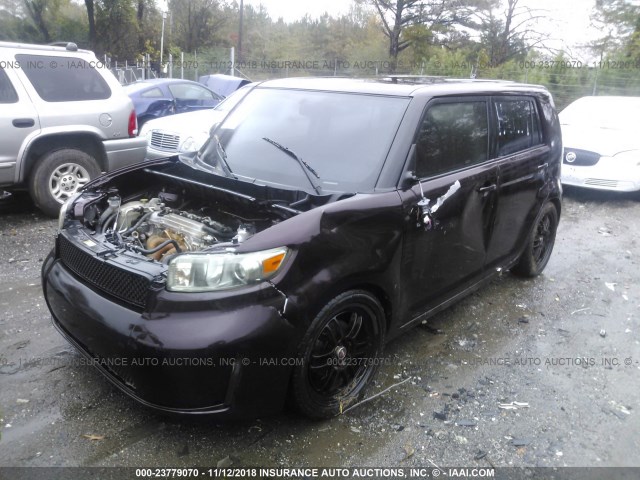 JTLKE50EX81031141 - 2008 TOYOTA SCION XB მუქწითელი ფოტო 2