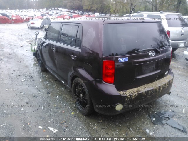 JTLKE50EX81031141 - 2008 TOYOTA SCION XB მუქწითელი ფოტო 3