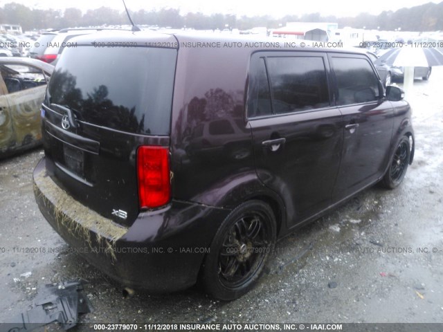JTLKE50EX81031141 - 2008 TOYOTA SCION XB მუქწითელი ფოტო 4