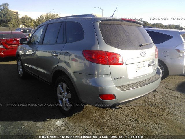 5NMSH73E98H210576 - 2008 HYUNDAI SANTA FE SE/LIMITED GRAY photo 3