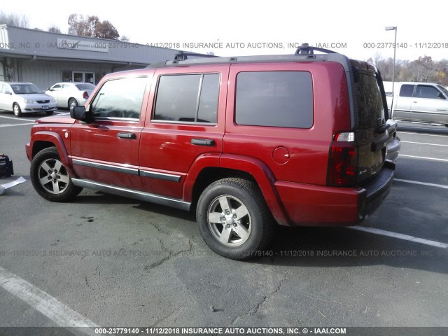 1J8HG48N06C244771 - 2006 JEEP COMMANDER RED photo 3