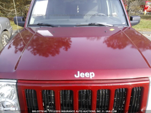 1J8HG48N06C244771 - 2006 JEEP COMMANDER RED photo 6